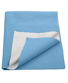 Trance Home Linen Medium Size Waterproof Breathable Soft Quick Dry Sheet - Sky Blue