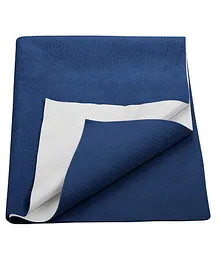 Trance Home Linen Medium Size Waterproof Breathable Quick Dry Sheet - Navy Blue