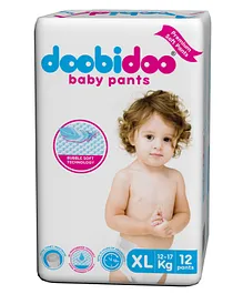 Doobidoo Baby Pant Style Diapers XL - 12 Piece