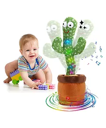 Lattice Talking Cactus Baby Toys for Kids Green