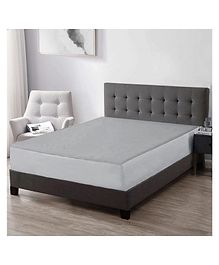 Trance Home Linen Premium 220 GSM Mattress Protector For Double Size Bed Waterproof Bed Protector  78 x 60 Inch - Brown
