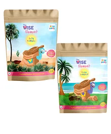 The Wise Food Co Date Powder 250 g & Palm Jaggery 300 g - Pack of 2