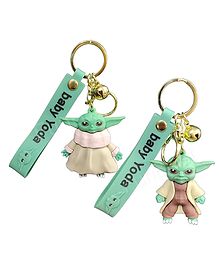 FunBlast Kawaii Rubber Key Chain Set of 2 (Color May Vary)