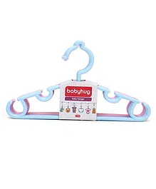 Babyhug Set Of 6 Hangers - Sky Blue Multicolor