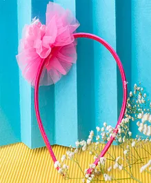 Jewelz Flower Detail Hair Band - Pink