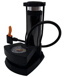 REZNOR Portable Football Mini Foot Air Pump with Precision Barometer Black