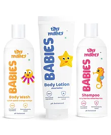 Tiny Mighty Baby Body Wash Lotion and Shampoo - 200 ml each