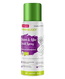 PeeBuddy Lavender Spritz Toilet Seat Sanitizer Spray (70 ml) Before and After Toilet Spray Deodorizer and Disinfectant