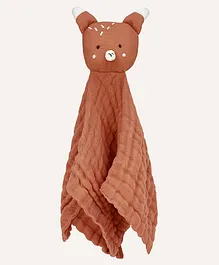 Abracadabra Organics Collectible Security Blanket with Cuddle Toy Fox - Copper