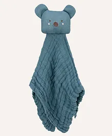 Abracadabra Organics Collectible Security Blanket with Cuddle Toy Koala Bear - Blue
