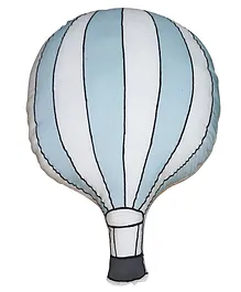 Oscar home Parachute Shape Cushion - White and Blue