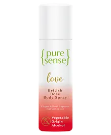 Pure Sense Body Spray Love British Rose Long Lasting Women's Perfume - 150 ml