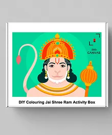 Little Canvas DIY Colouring Jai Shri Ram Activity Box - Multicolour