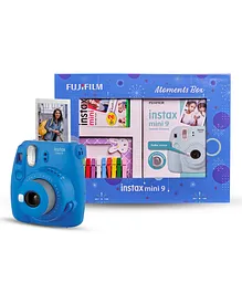 Fujifilm Instax Mini 9 Instant Camera Moments Box - Cobalt Blue