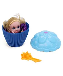 Cupcake Surprise Doll Core Toy Olivia With Brush - Blue