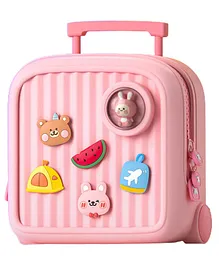 Little Surprise Box Globe Movable Trinkets Fashion Backpack - Pink