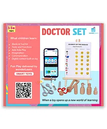 WonderLearn Doctor Set and Prescription Set for Pretend Play - 21 Pieces