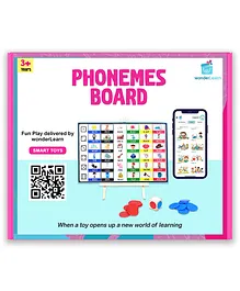 WonderLearn Phonics Board Game for Fun English Learning Toy - Multicolor
