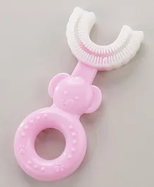 Domenico Soft Sillicone U-Shaped Head 360 Toothbrush - Pink