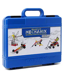 Zephyr Mechanix Robotix 2 Metal Multimodel Making STEAM Toy With Bag 8 Models - 215 Piece