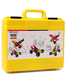 Zephyr Mechanix Mobi Tech Multimodel Making Steam Toy With Bag 14 Models Yellow - 110 Pieces