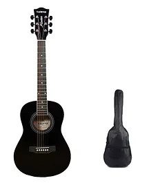 Kadence Frontier 34 Inches Acoustic Guitar With Bag - Black