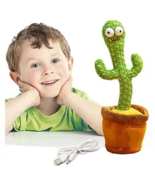 ADKD Singing Talking Recording Dancing Cactus Toy (Color May Vary)
