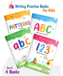 ABC Capital Letters, Small Letters, Patterns and Numbers 1 to 10 Combo of 4 Books - English