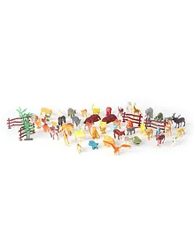 KV Impex Animal Toy Set Of 58 Piece - Multicolor