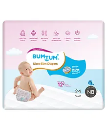 Bumtum Ultra Slim Pant Style Diapers New Born - 24 pants
