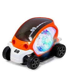 Enorme 360 Degree Rotating Future Musical 09 Stunt Car Bump And Go Toy With Lights & Sounds- Color May Vary