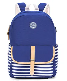 Eazy Kids Classic School Bag Blue - 17.7 Inch