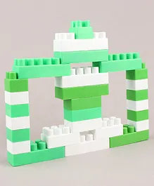 Little Fingers Building Blocks Set White Green -150 Pieces