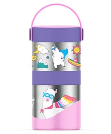 Rabitat Mealmate Max Insulated Lunch Flask with Add on Steel Container Chatter Box - 700 ml