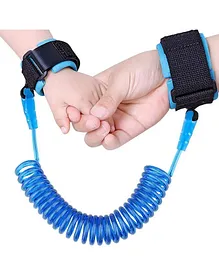 Ziory Anti Lost Wristband With Lock -ddlerhild Safety Wrist Strap Rope Leash Hand Belt, Anti Lost Rope Walking Link Harness for Kids- Blue