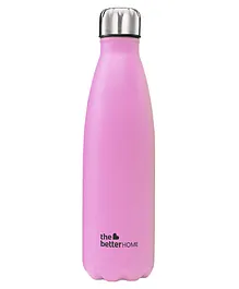 The Better Home 304 Food Grade Insulated Water Bottle Pink - 1 Ltr