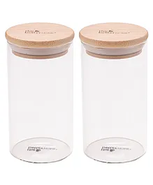 The Better Home Borosilicate Glass Jars Pack of 2 - 300 ml each 