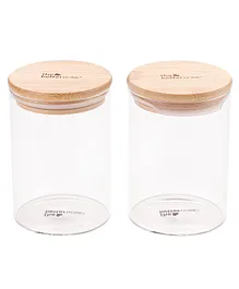 The Better Home Borosilicate Glass Jars Pack Of 2 - 600 ml each  