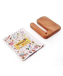 Woods For Dudes Wooden Toy Chopping Board -  (Color And Print May Vary)
