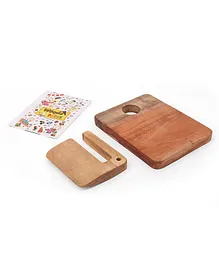 Woods For Dudes Wooden Toy Chopping Board - Brown