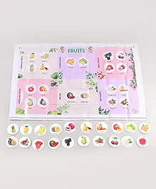 Woods for Dudes Play & Learn Fruits Activity Mat - Multicolour