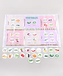 Woods for Dudes Play & Learn Vegetables Activity Mat - Multicolour