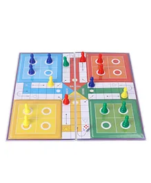Ratnas Ludo Snake & Ladder Board Game - Multicolour 
