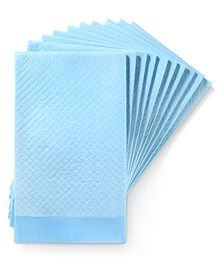 Babyhug Disposable Diaper Changing Mat Medium 10 Pieces - Blue