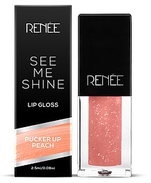 Renee Cosmetics See Me Shine Lip Gloss Pucker Up Peach - 2.5ml