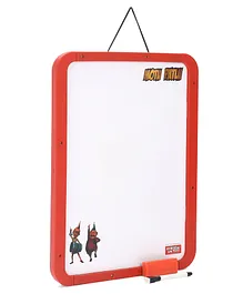Motu Patlu 2 In 1 Write and Wipe Hanging Board - Red