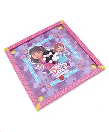 Dora & Friends Carrom Board Big 26 Pieces - Multicolor