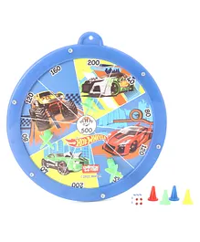Hotwheels 2 In 1 Round Magnetic Dart Board Game Small (Colour May Vary)