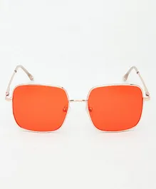 KIDSUN 100% UV Protection Square Sunglasses - Red