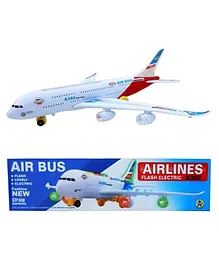 AKN TOYS Air Bus Toy Friction Powered Aero Plane -Multicolour